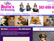 Tablet Screenshot of anitaspetgrooming.com